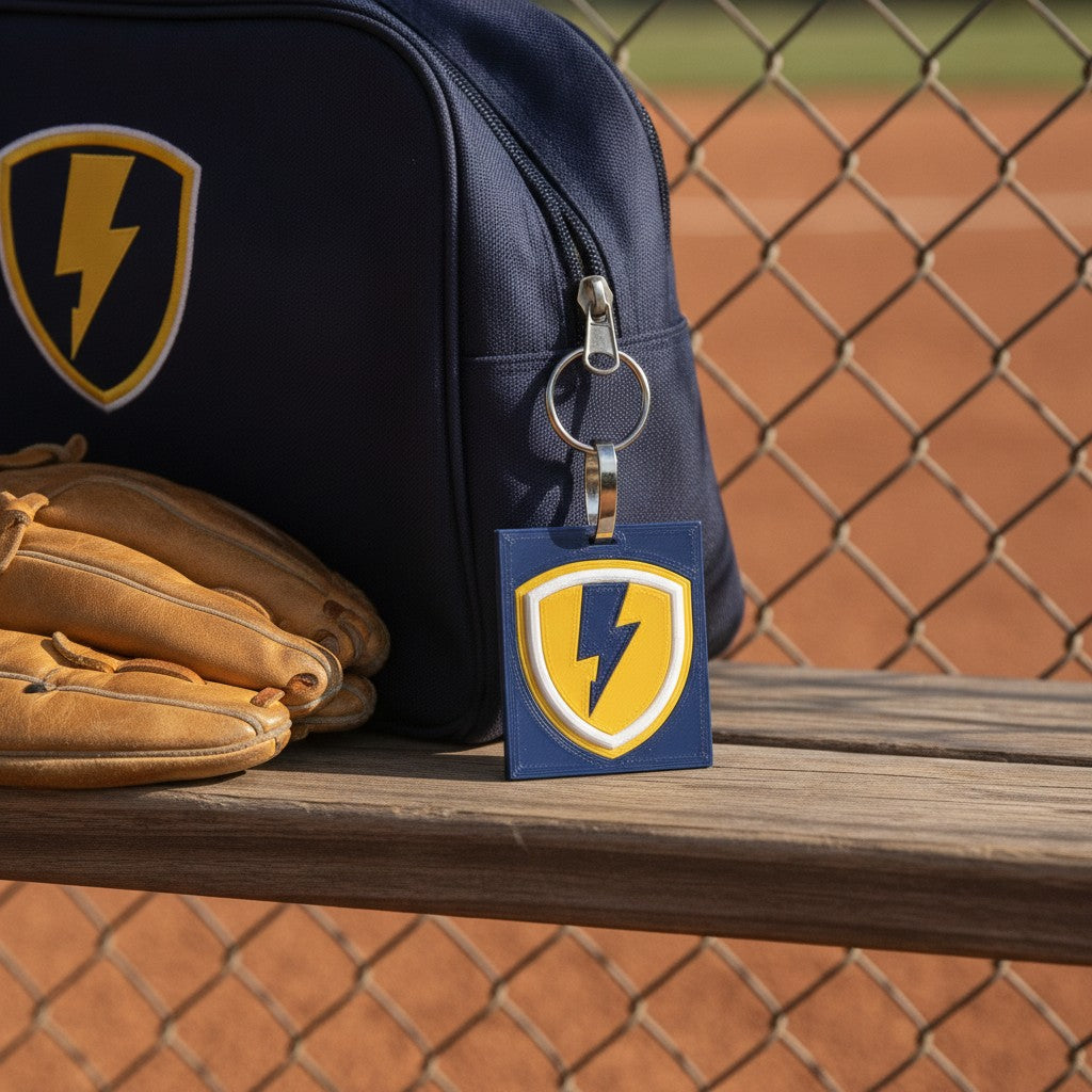 Custom Baseball & Softball Bag Tags with Player Name & Number