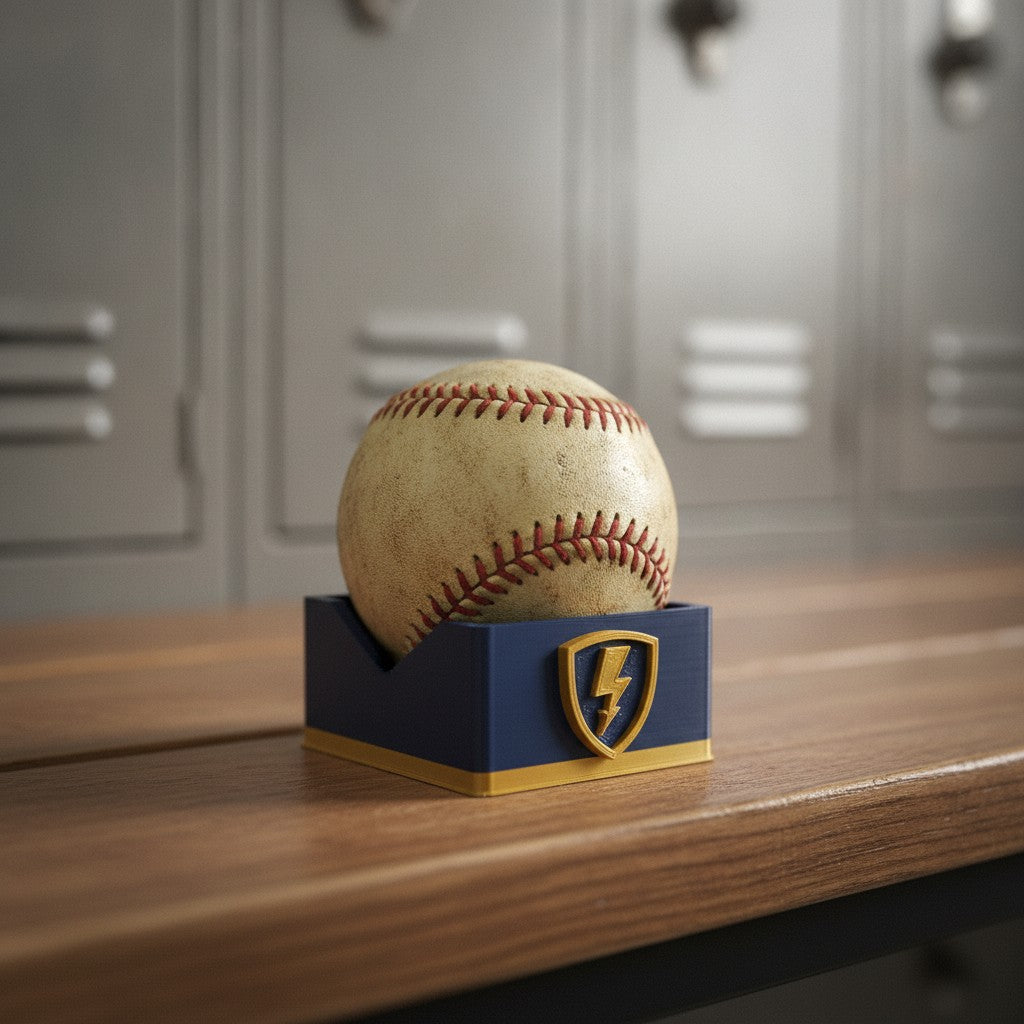 Personalized Game Ball Display Stand for Baseball, Softball & More