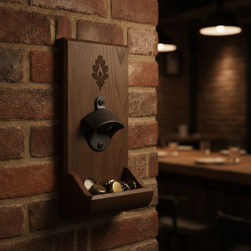 Custom Bottle Openers with Logo - Wall Mounted Wood & Handheld