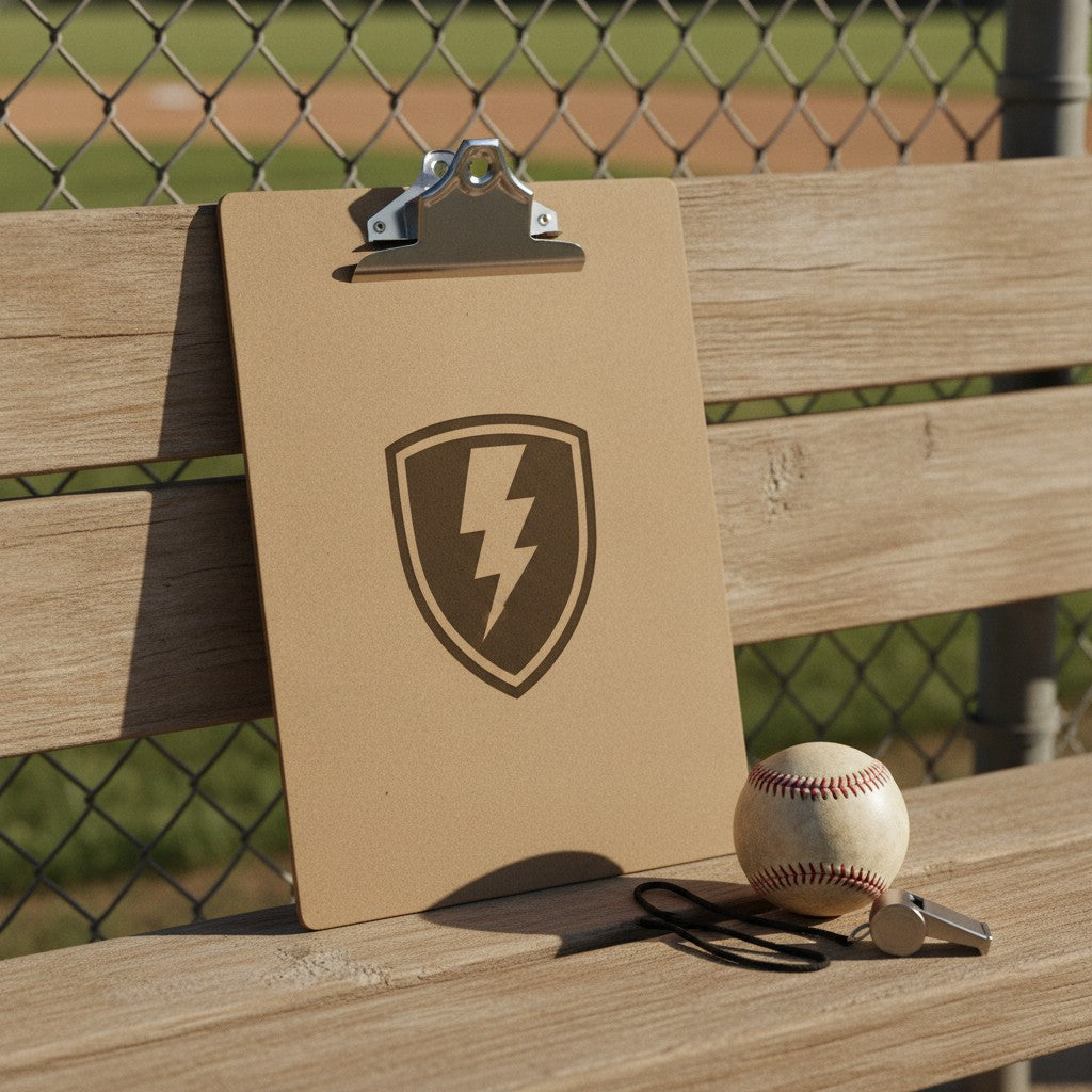 Personalized Coach Clipboard, Engraved Coach Gift with Team Logo
