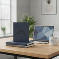 Custom Engraved Journals with Logo, Leatherette Notebooks in Bulk