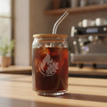 Custom Beer Can Glasses with Logo - Etched 16 oz Glass Cans