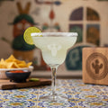 Custom Etched Margarita Glasses with Your Restaurant Logo