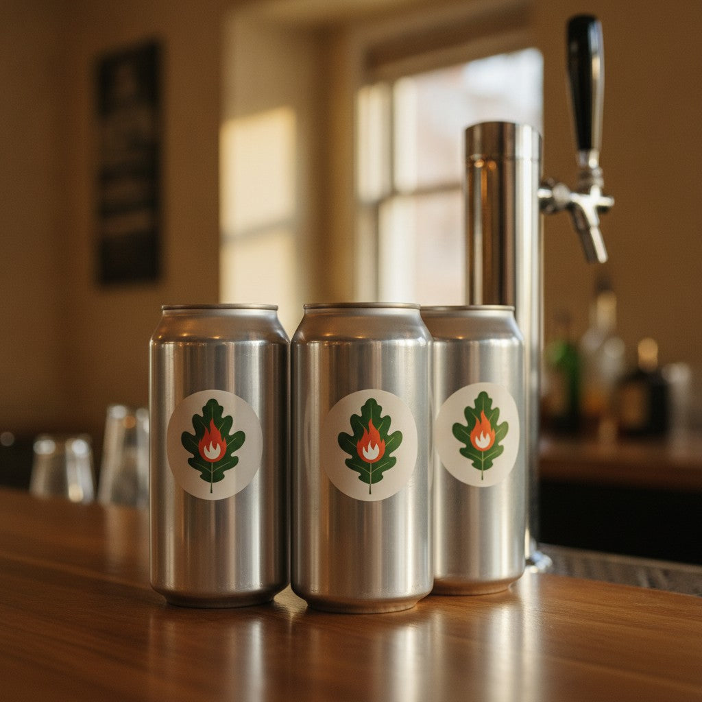 Custom Growler & Crowler Labels with Logo - Full Color, Bulk