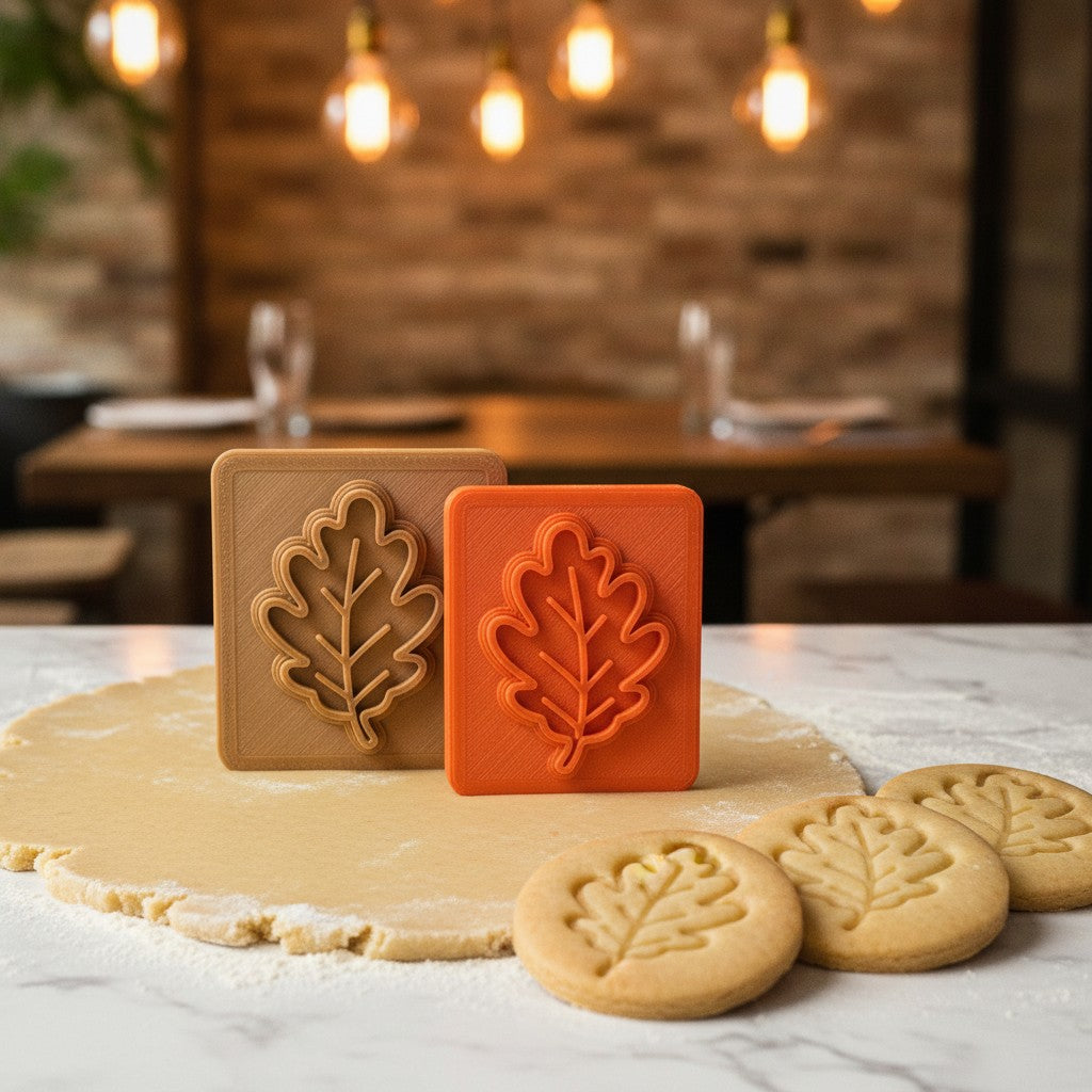 Custom Logo Cookie Cutter & Food Stamp Set for Bakeries & Cafes