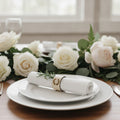 Personalized Napkin Rings for Weddings, Wood with Guest Names
