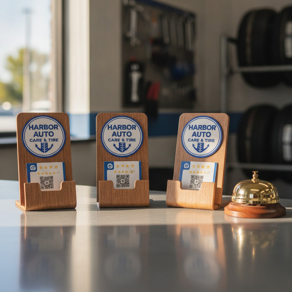 Google Review Stand with NFC Tap and QR Code
