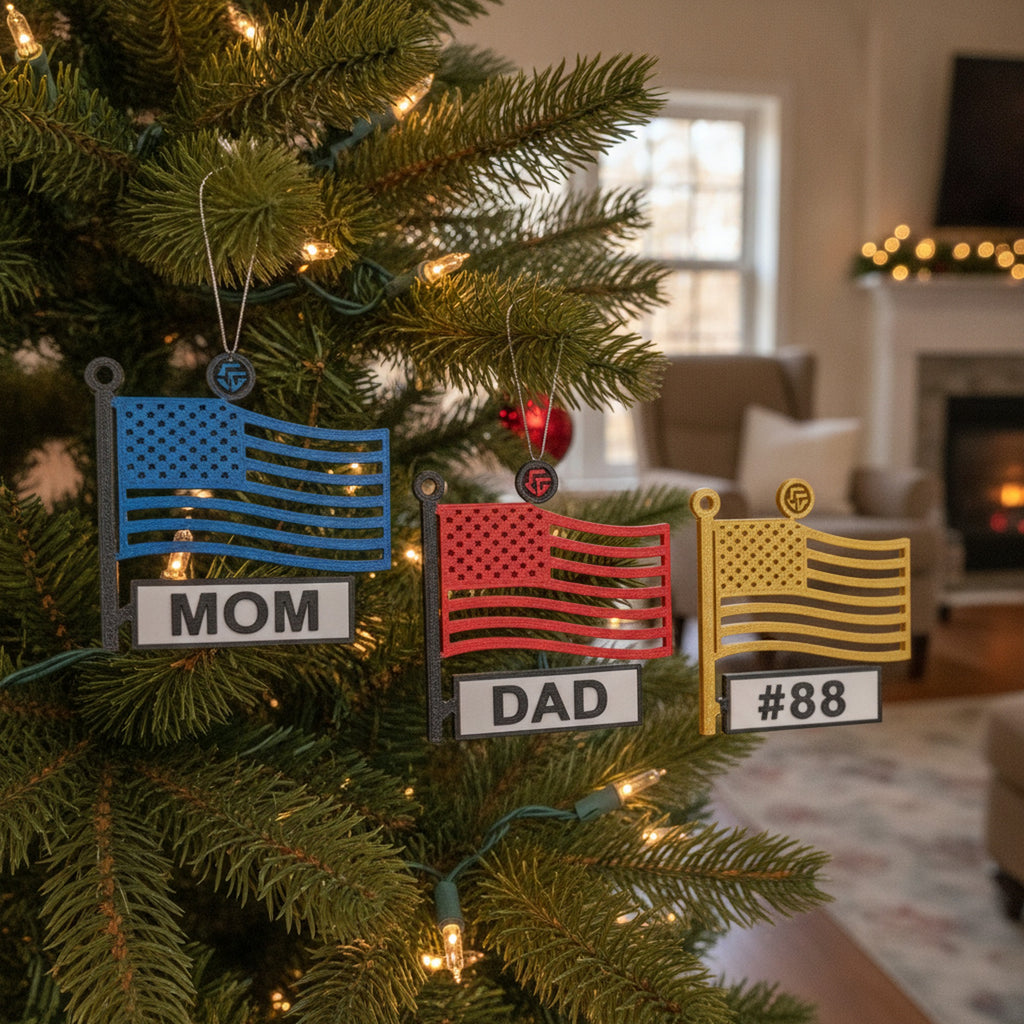 Thin Blue Line Ornament Personalized