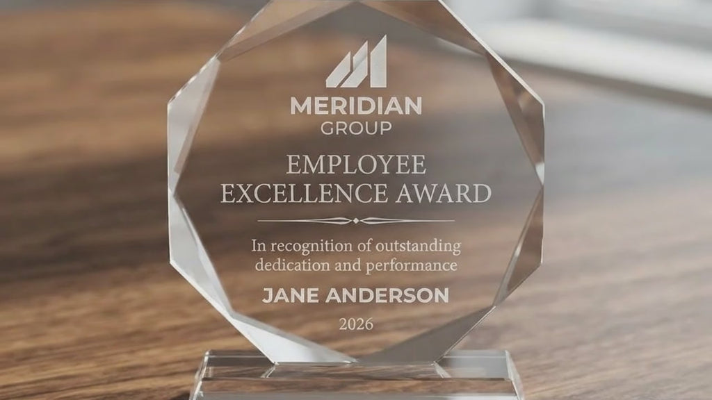 Personalized Crystal Award video