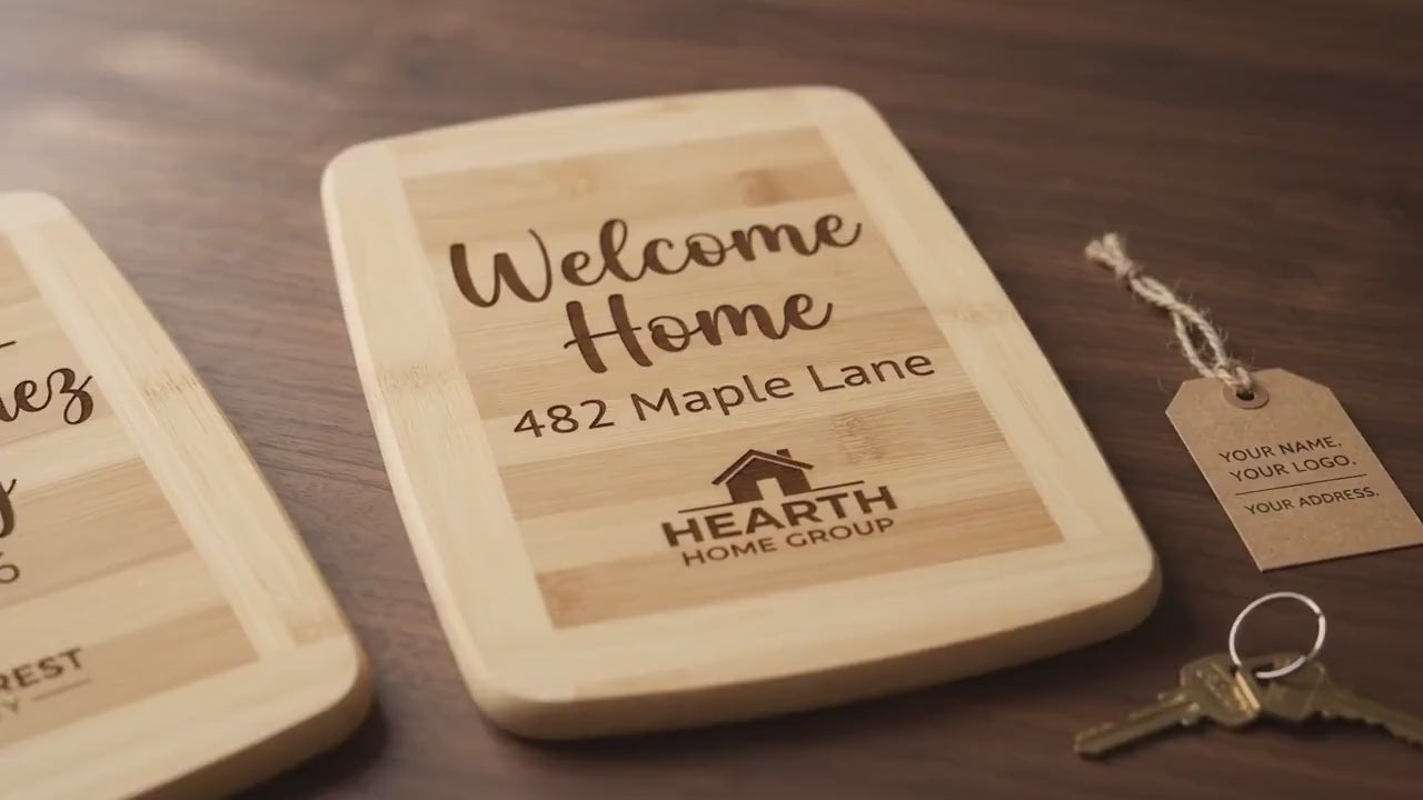 Realtor Closing Gift Cutting Boards video 1