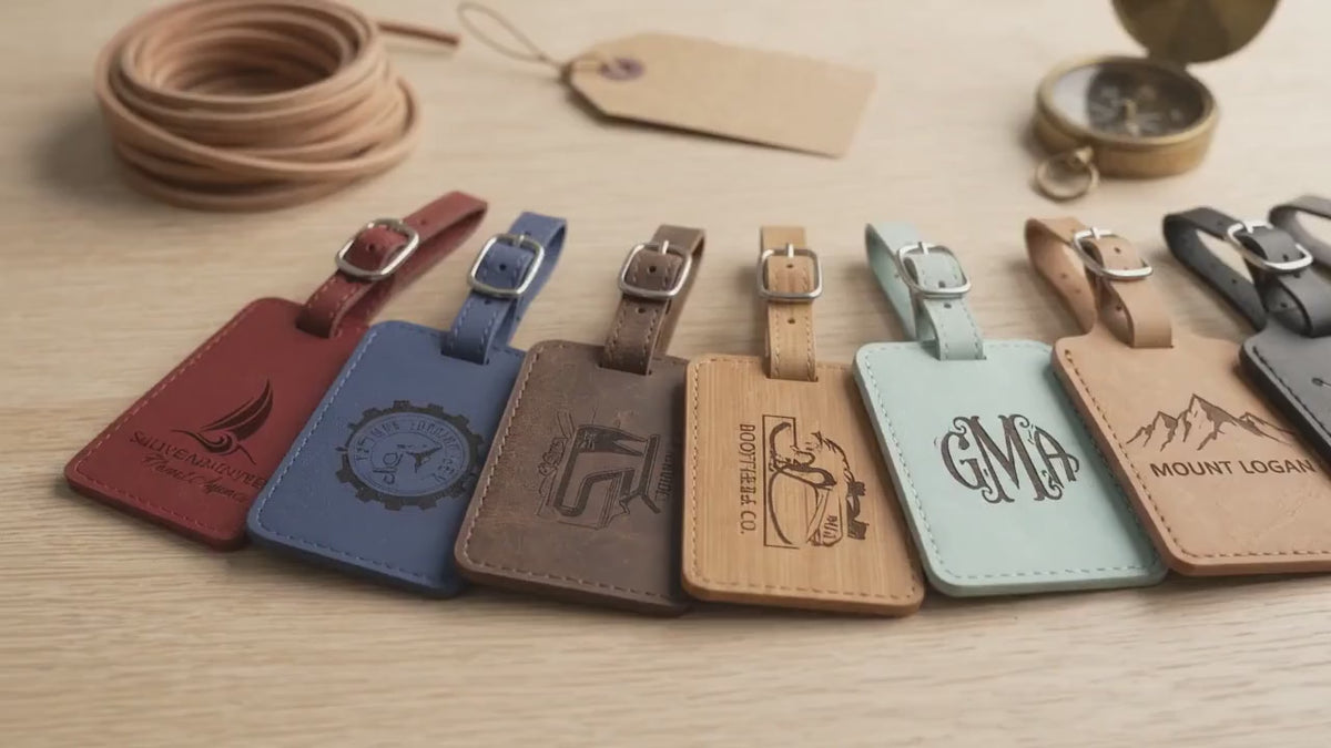 Custom Logo Luggage Tags video 1